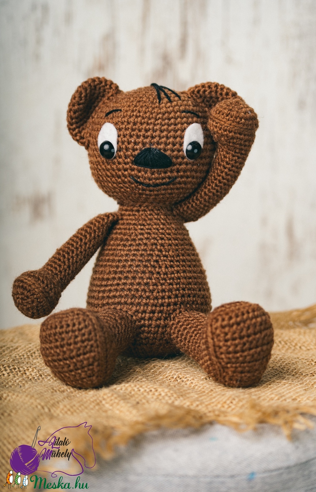 Kedves mackó - játék & sport - plüssállat & játékfigura - maci - Meska.hu