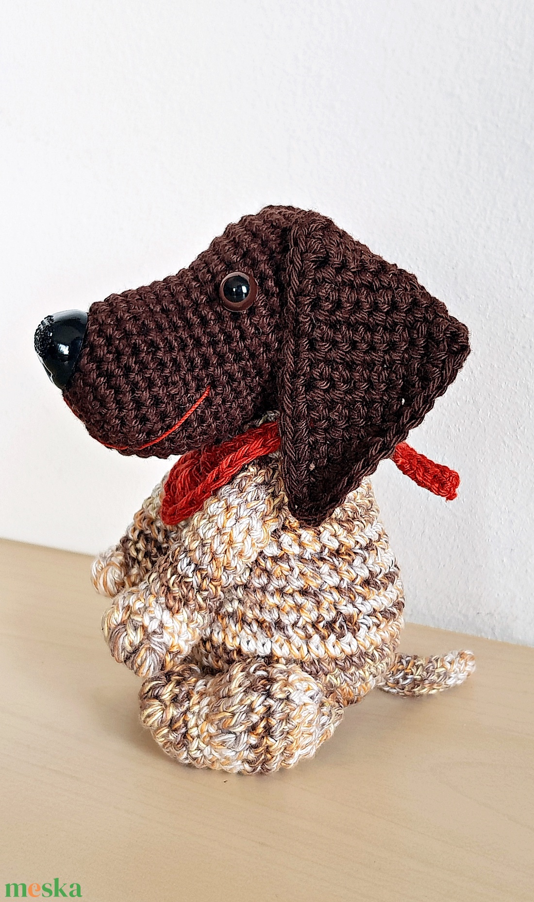 Horgolt francia vizsla - játék & sport - plüssállat & játékfigura - kutya - Meska.hu