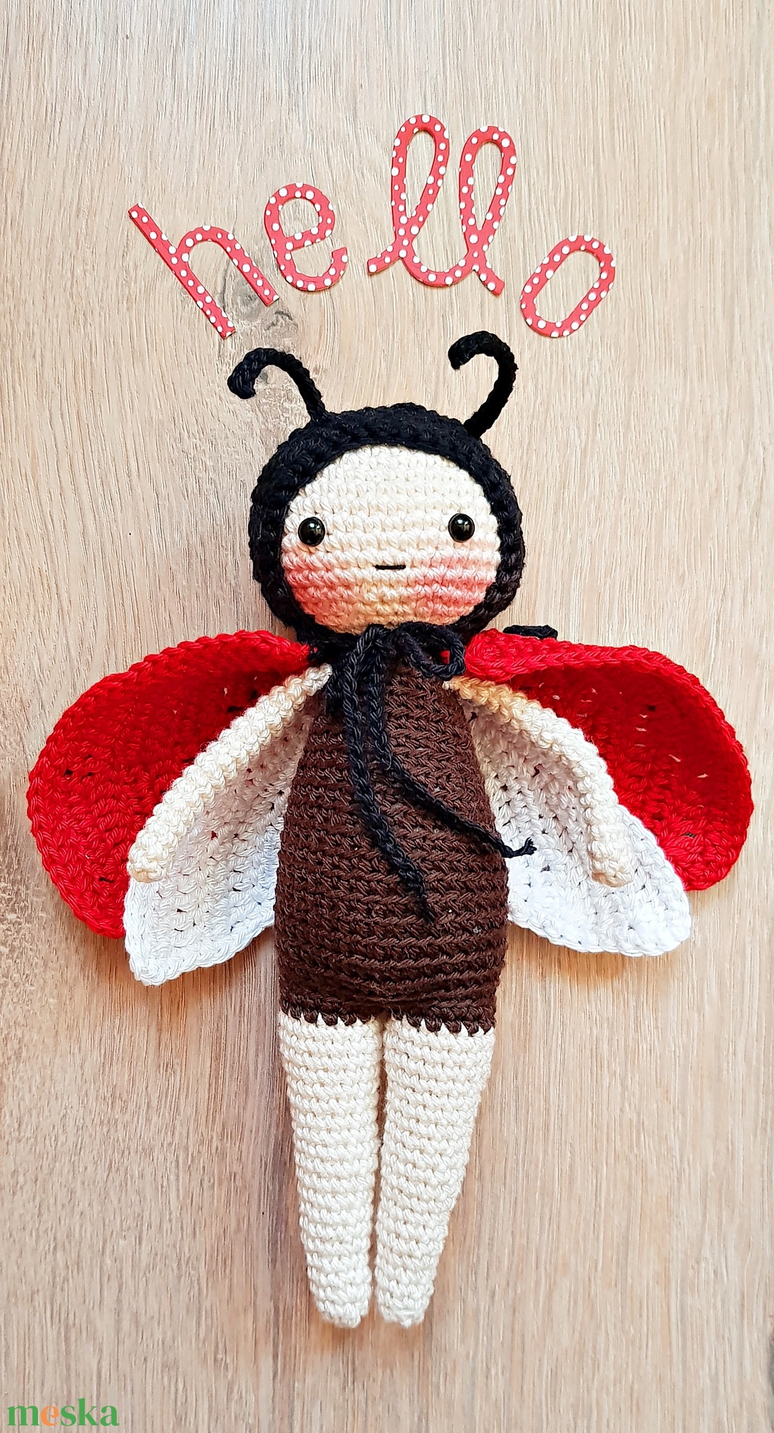 Katicalány, horgolt, Ladybug - játék & sport - plüssállat & játékfigura - más figura - Meska.hu Katicalány, horgolt, Ladybug - játék & sport - plüssállat & játékfigura - más figura - Meska.hu