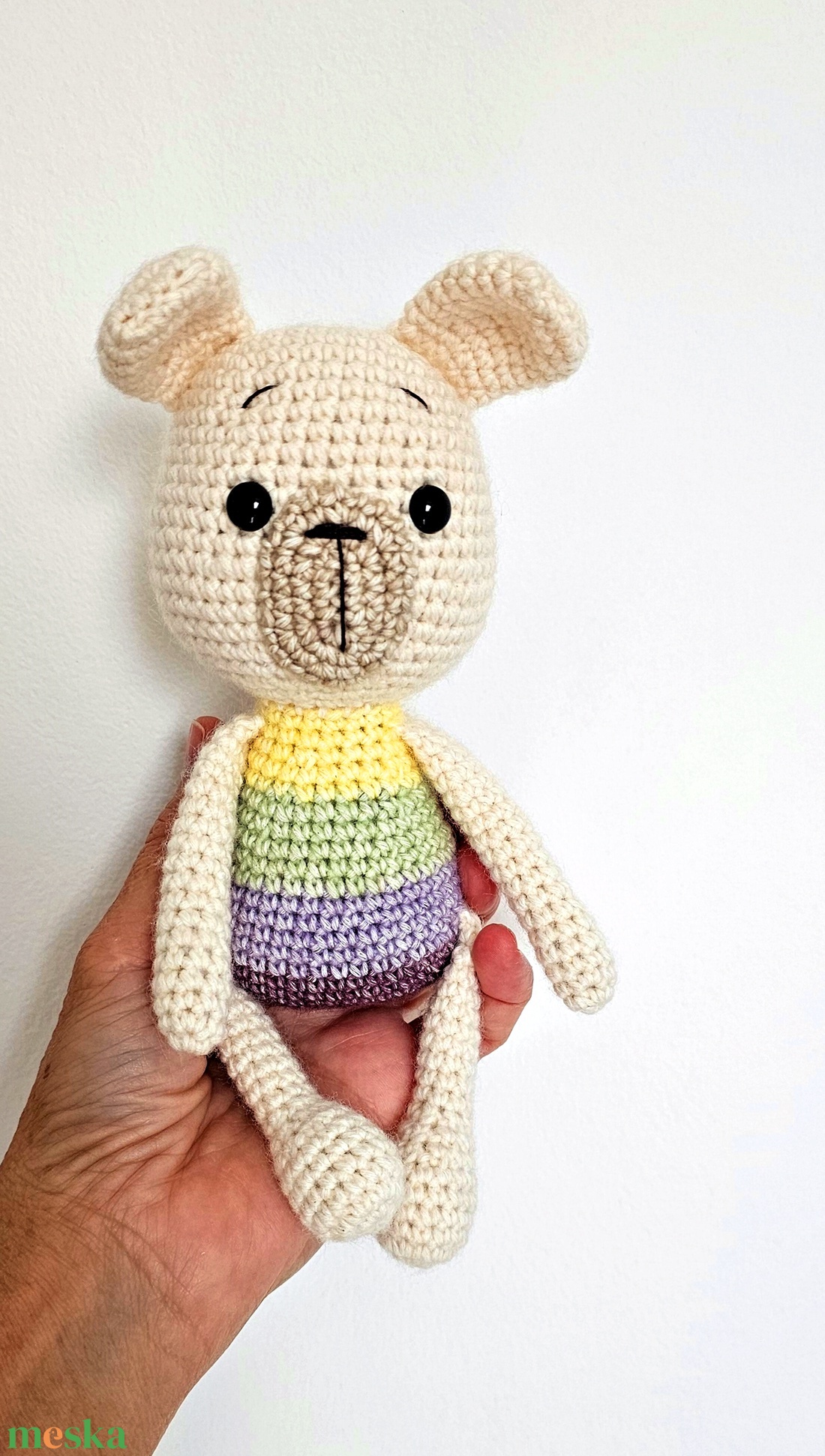 Színes kutya - játék & sport - plüssállat & játékfigura - kutya - Meska.hu