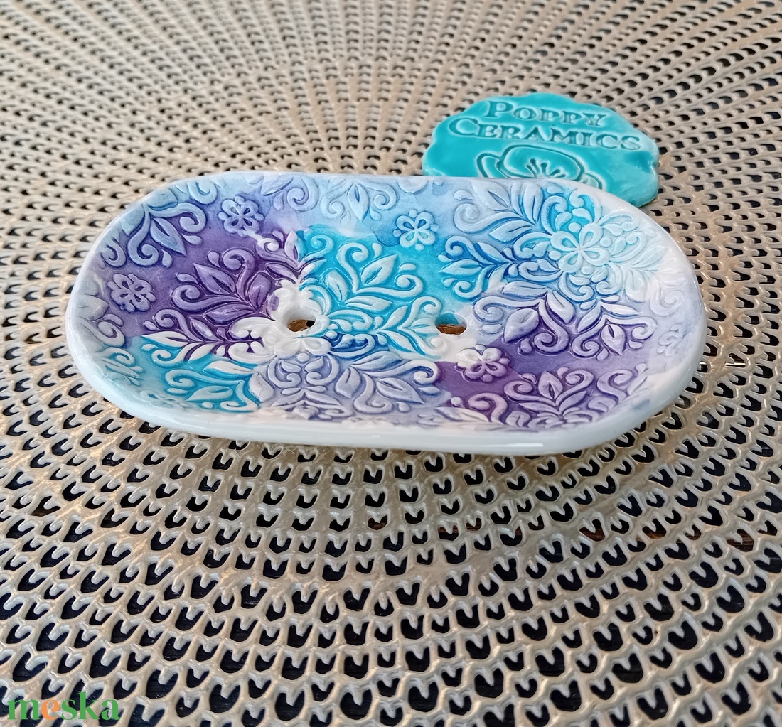 Mandala mintás kerámia szappantartó, lila-türkiz - otthon & életmód - fürdőszoba - szappantartó - Meska.hu Mandala mintás kerámia szappantartó, lila-türkiz - otthon & életmód - fürdőszoba - szappantartó - Meska.hu