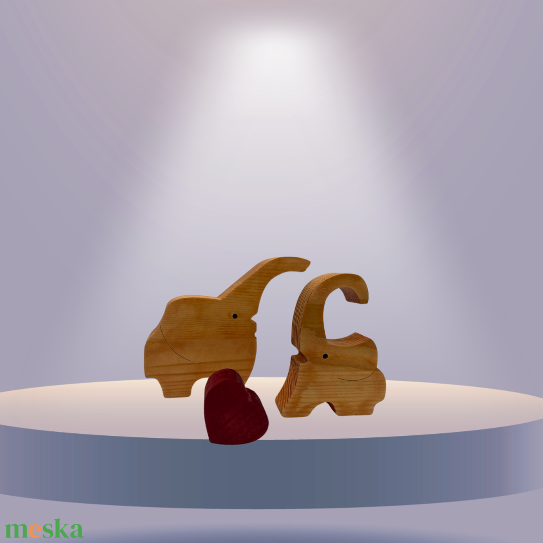 Névre szóló Összebújó elefántok puzzle dísz - otthon & életmód - dekoráció - asztal és polc dekoráció - asztaldísz - Meska.hu
