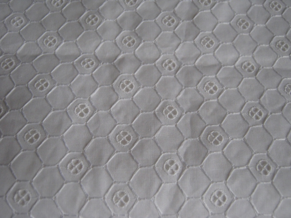 Hófehér madeira anyag - kellékek & szerszámok - méteráru - vászon - Meska.hu