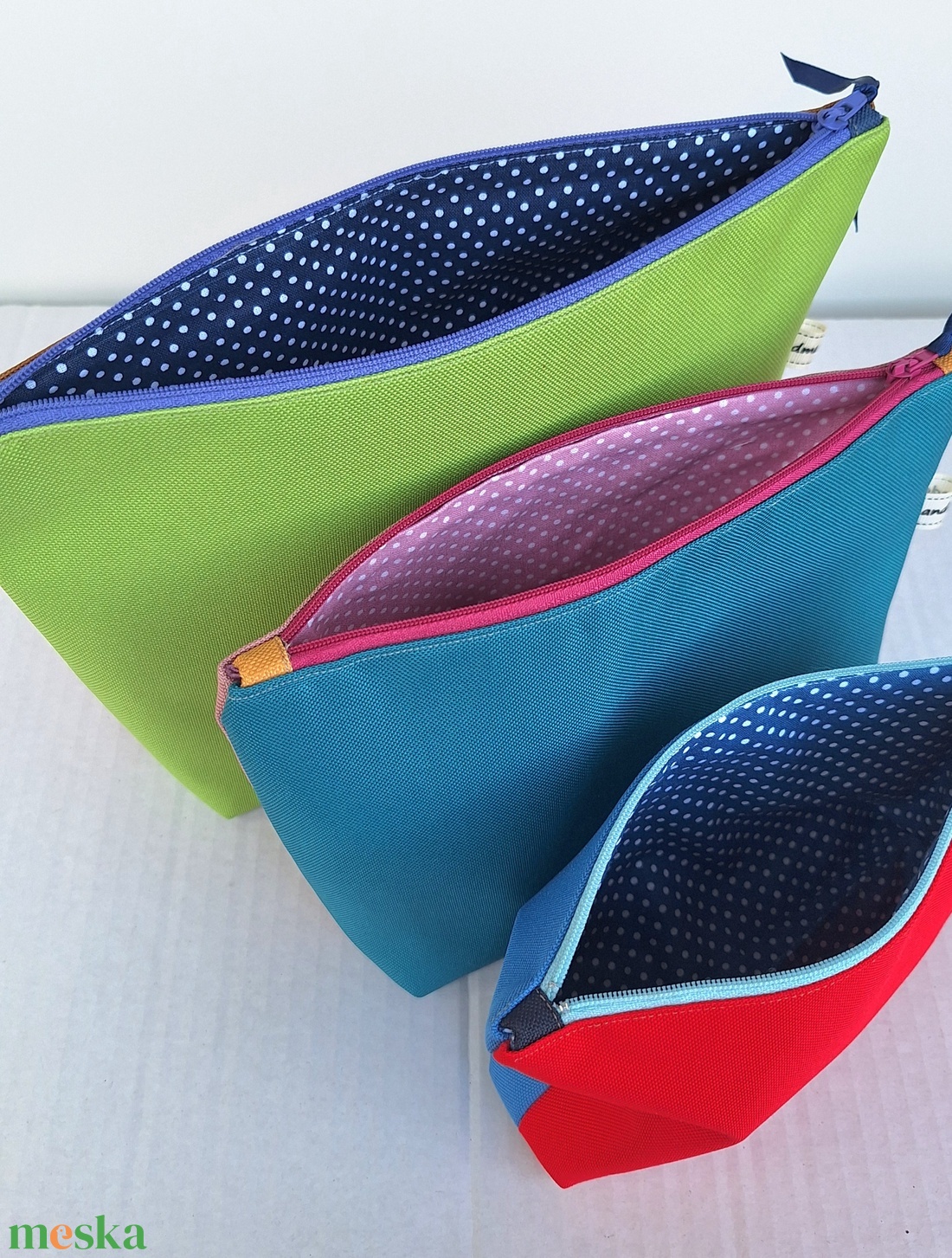 Colors - Neszesszer garnitúra 3 darabos - táska & tok - neszesszer - Meska.hu