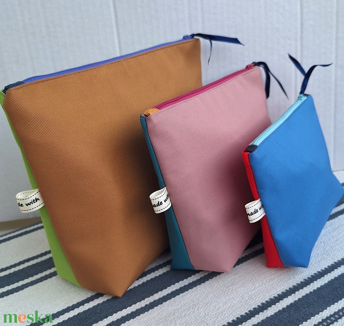 Colors - Neszesszer garnitúra 3 darabos - táska & tok - neszesszer - Meska.hu