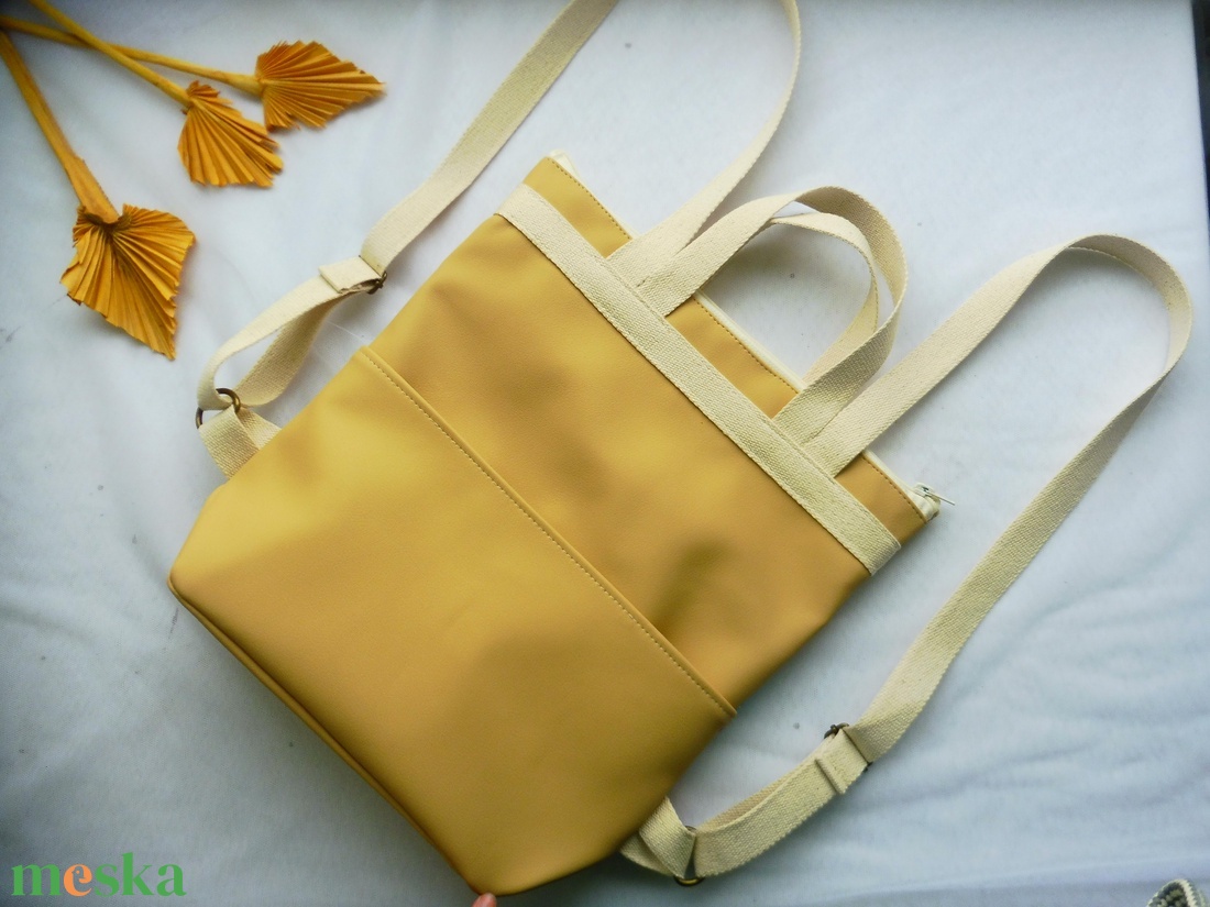 Bézs marokkói hátizsák - táska & tok - hátizsák - hátizsák - Meska.hu