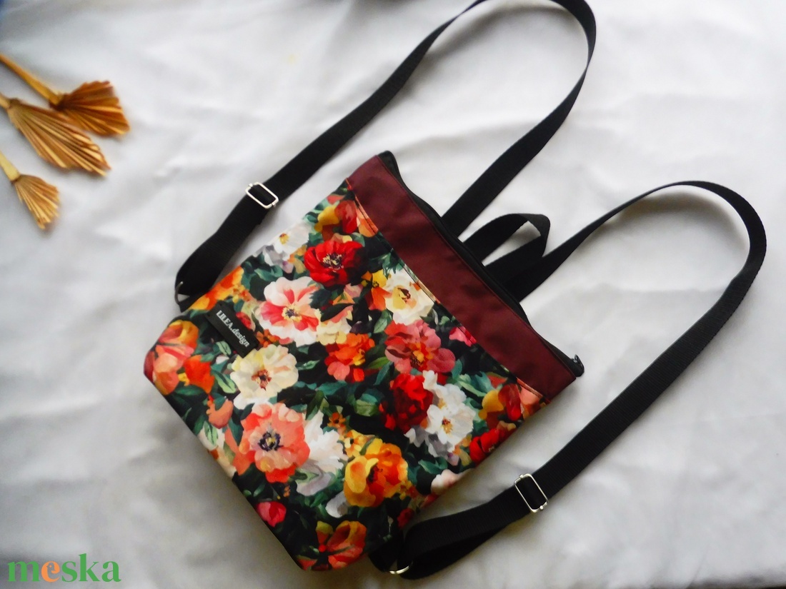 Virág mintás bordó mini hátizsák - táska & tok - hátizsák - hátizsák - Meska.hu Virág mintás bordó mini hátizsák - táska & tok - hátizsák - hátizsák - Meska.hu