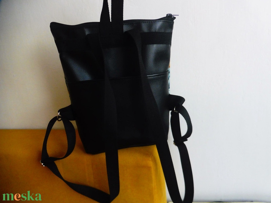 Sárga madaras mini hátizsák - táska & tok - hátizsák - hátizsák - Meska.hu