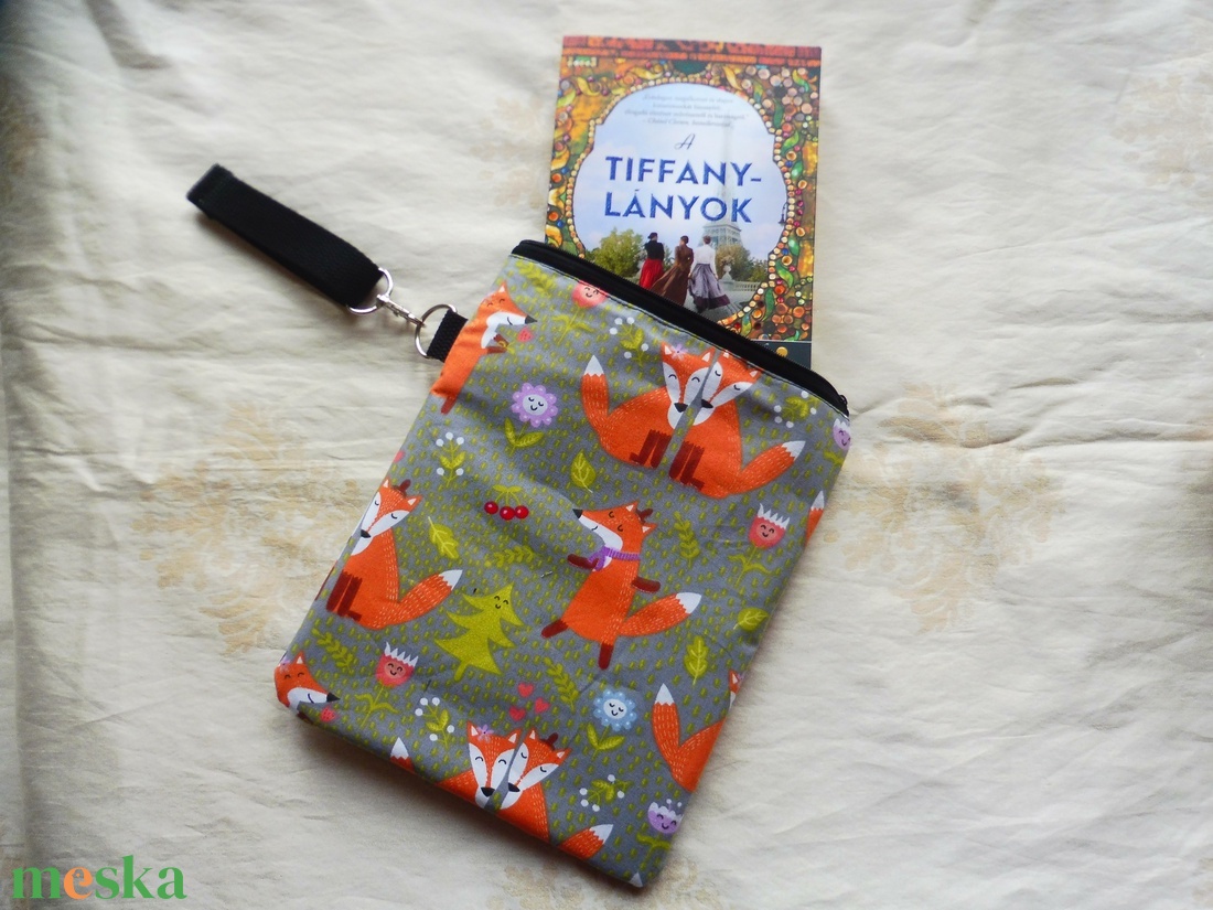 Róka mintás könyvtok - könyv & zene - könyvtok - Meska.hu