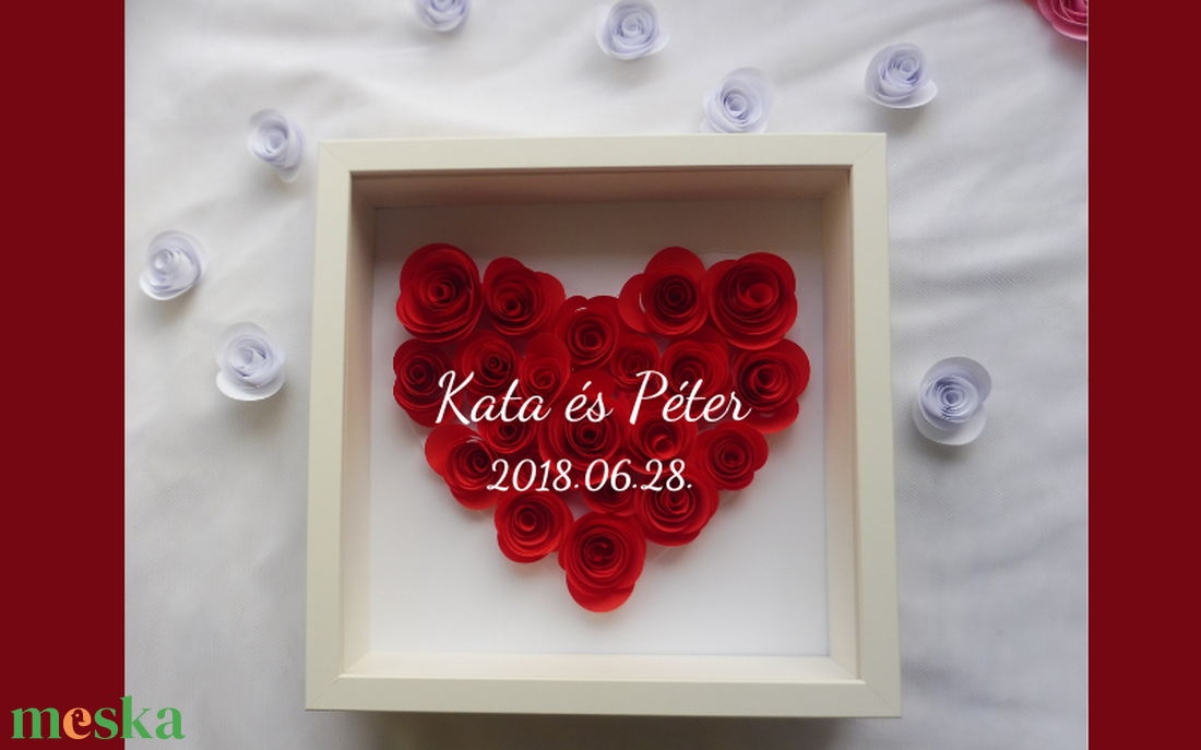 Valentin-napi virág doboz/flower box - otthon & életmód - dekoráció - Meska.hu