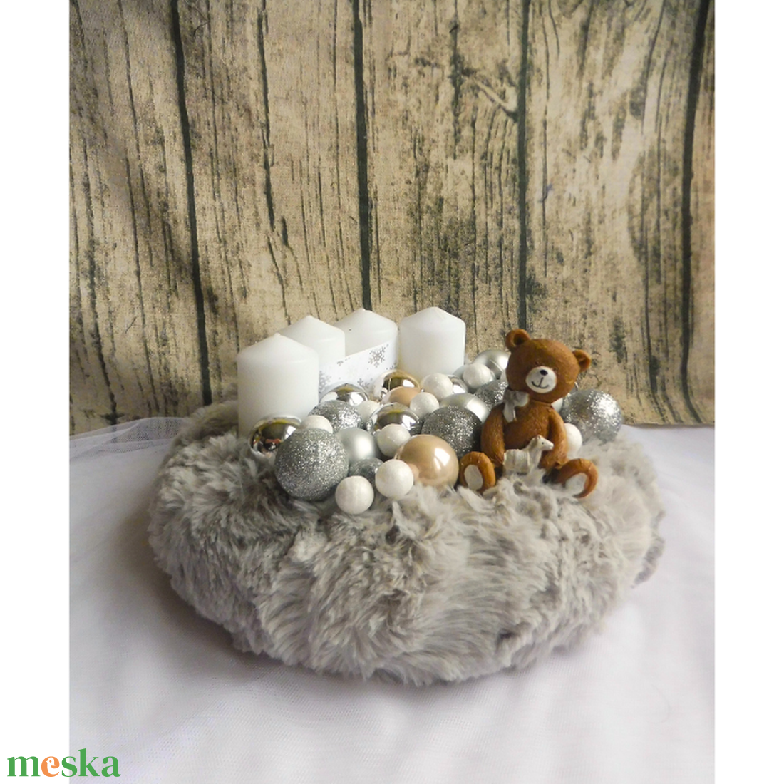 Adventi koszorú és kopogtató, adventi szett  - karácsony - adventi díszek - adventi koszorú - Meska.hu