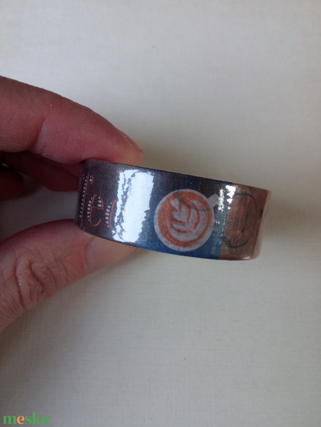 Kávé - washi tape (dekortapasz) - otthon & életmód - papír, írószer - matrica, matrica csomag - Meska.hu