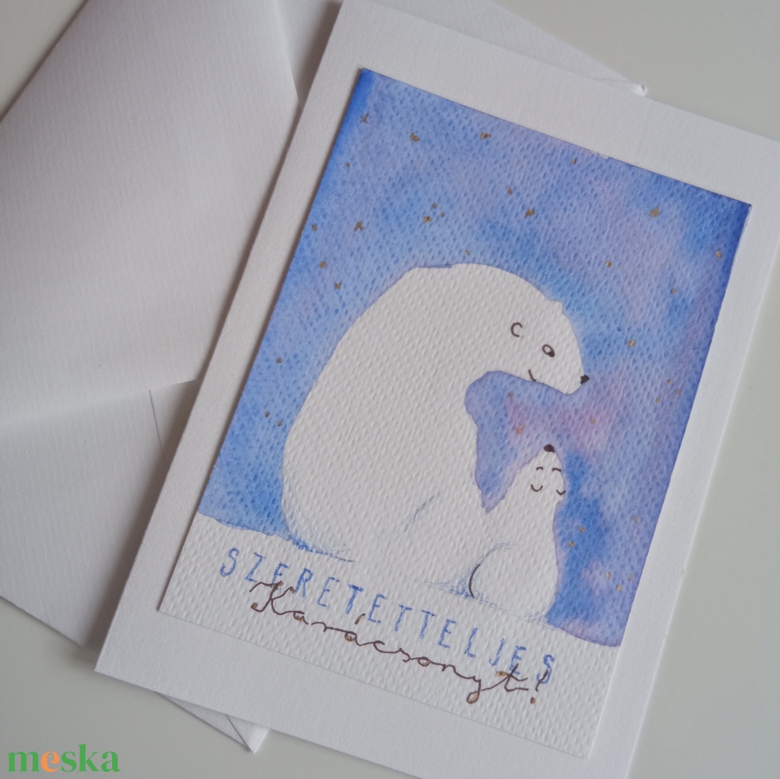 Jegesmacik - akvarell karácsonyi képeslap/üdvözlőlap - karácsony - karácsonyi ajándékozás - karácsonyi képeslap, üdvözlőlap, ajándékkísérő - Meska.hu Jegesmacik - akvarell karácsonyi képeslap/üdvözlőlap - karácsony - karácsonyi ajándékozás - karácsonyi képeslap, üdvözlőlap, ajándékkísérő - Meska.hu