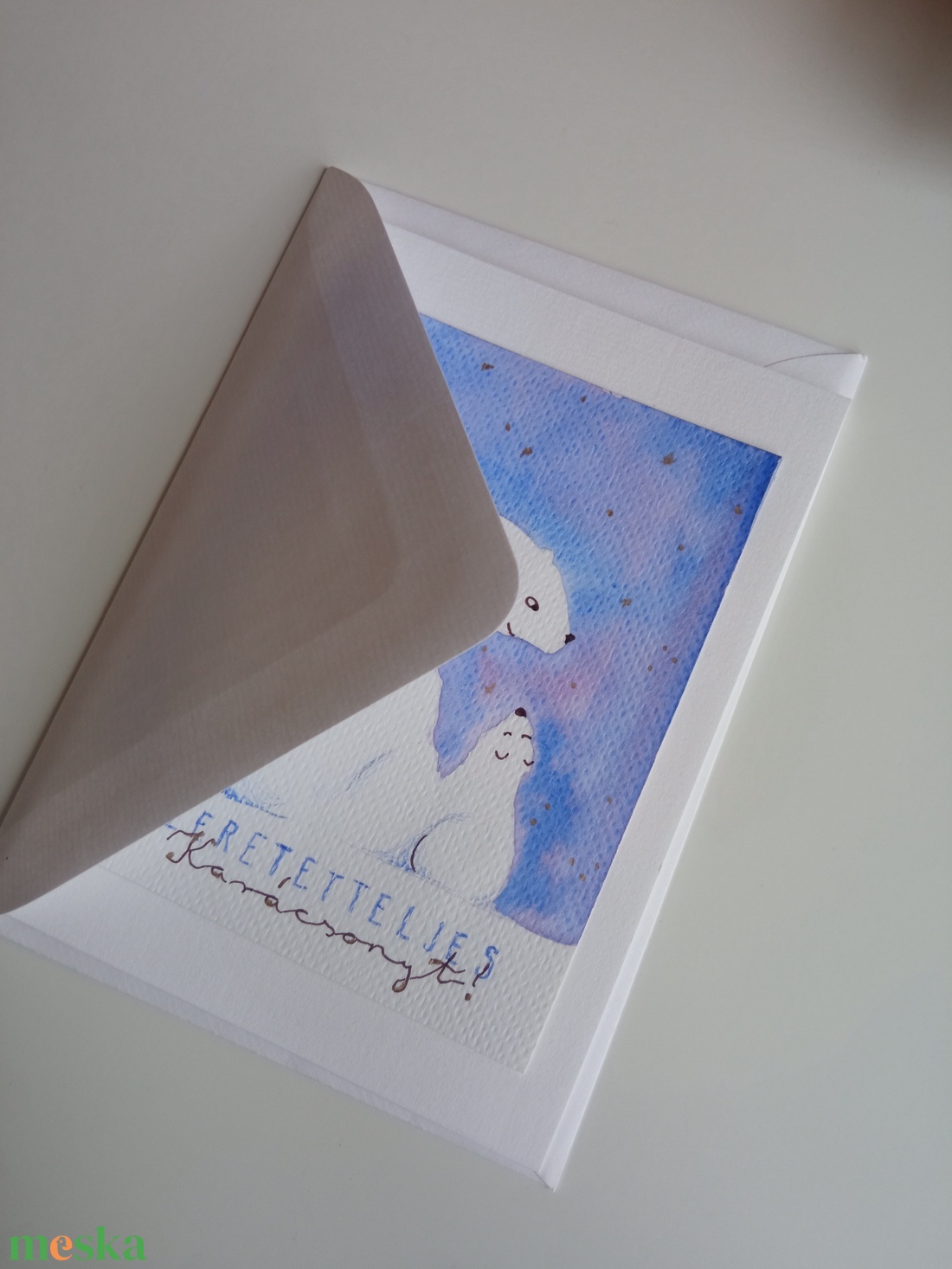 Jegesmacik - akvarell karácsonyi képeslap/üdvözlőlap - karácsony - karácsonyi ajándékozás - karácsonyi képeslap, üdvözlőlap, ajándékkísérő - Meska.hu Jegesmacik - akvarell karácsonyi képeslap/üdvözlőlap - karácsony - karácsonyi ajándékozás - karácsonyi képeslap, üdvözlőlap, ajándékkísérő - Meska.hu