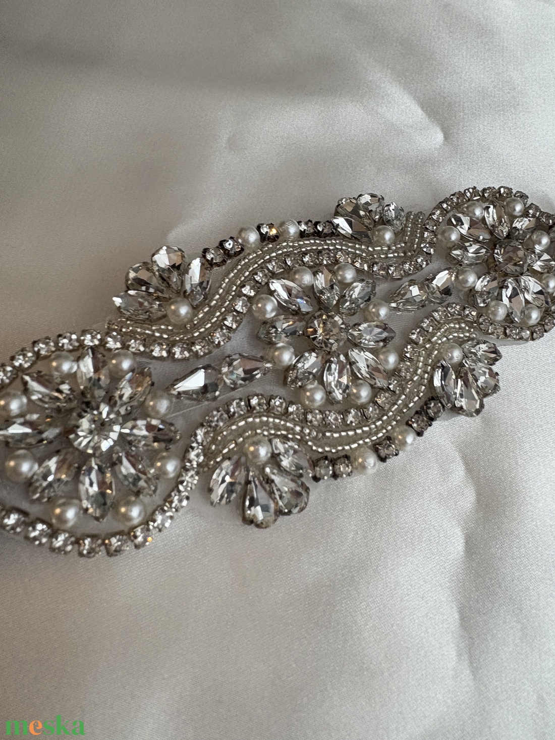 Strasszos harisnyakötő - esküvő - kiegészítők - harisnyatartó & valami kék - Meska.hu