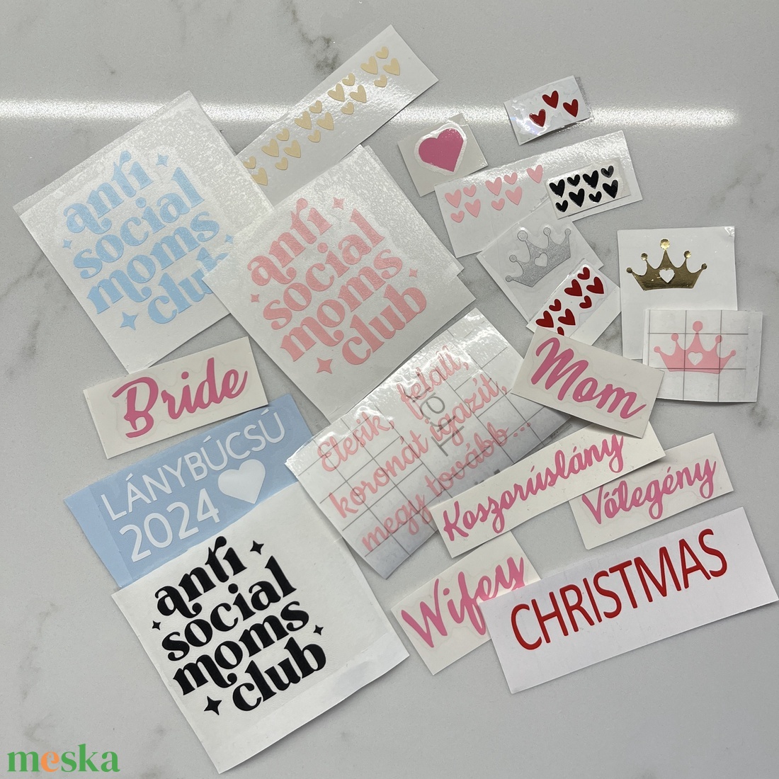 Egyedi rendelésre készülő matrica - otthon & életmód - papír, írószer - matrica, matrica csomag - Meska.hu