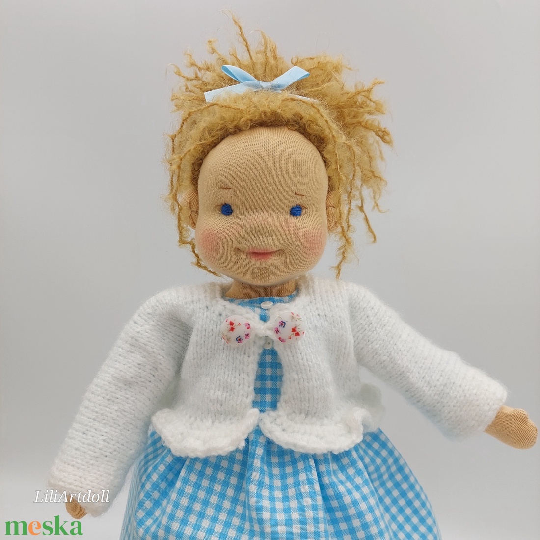 Formázott arcú textilbaba - játék & sport - baba & babaház - baba - Meska.hu