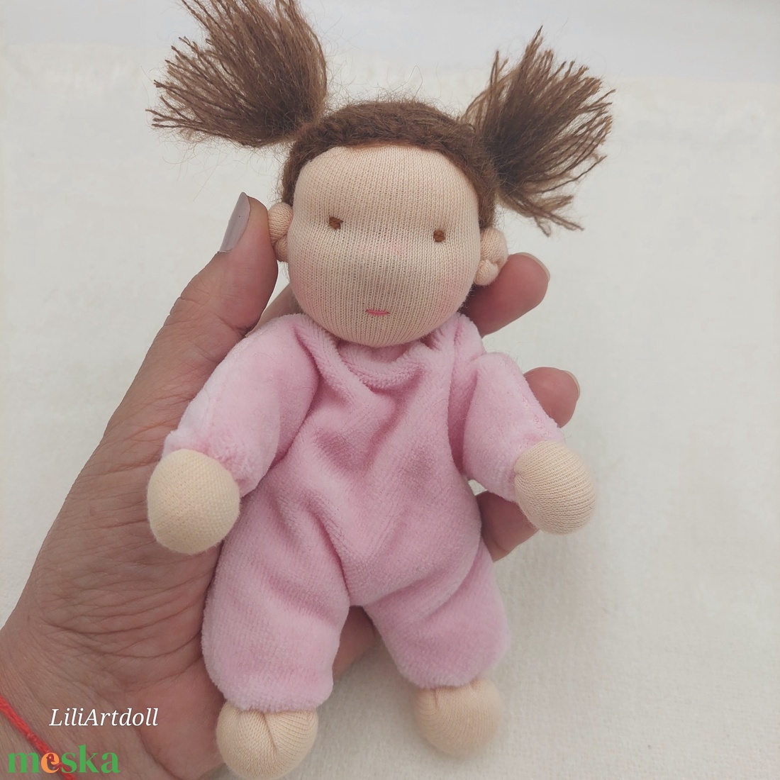 Gyapjúbaba waldorf típusú - játék & sport - baba & babaház - baba - Meska.hu