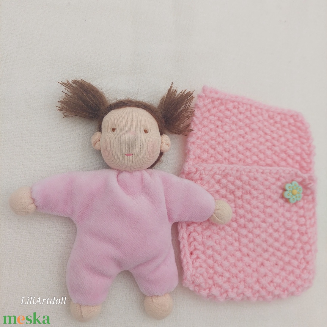 Gyapjúbaba waldorf típusú - játék & sport - baba & babaház - baba - Meska.hu