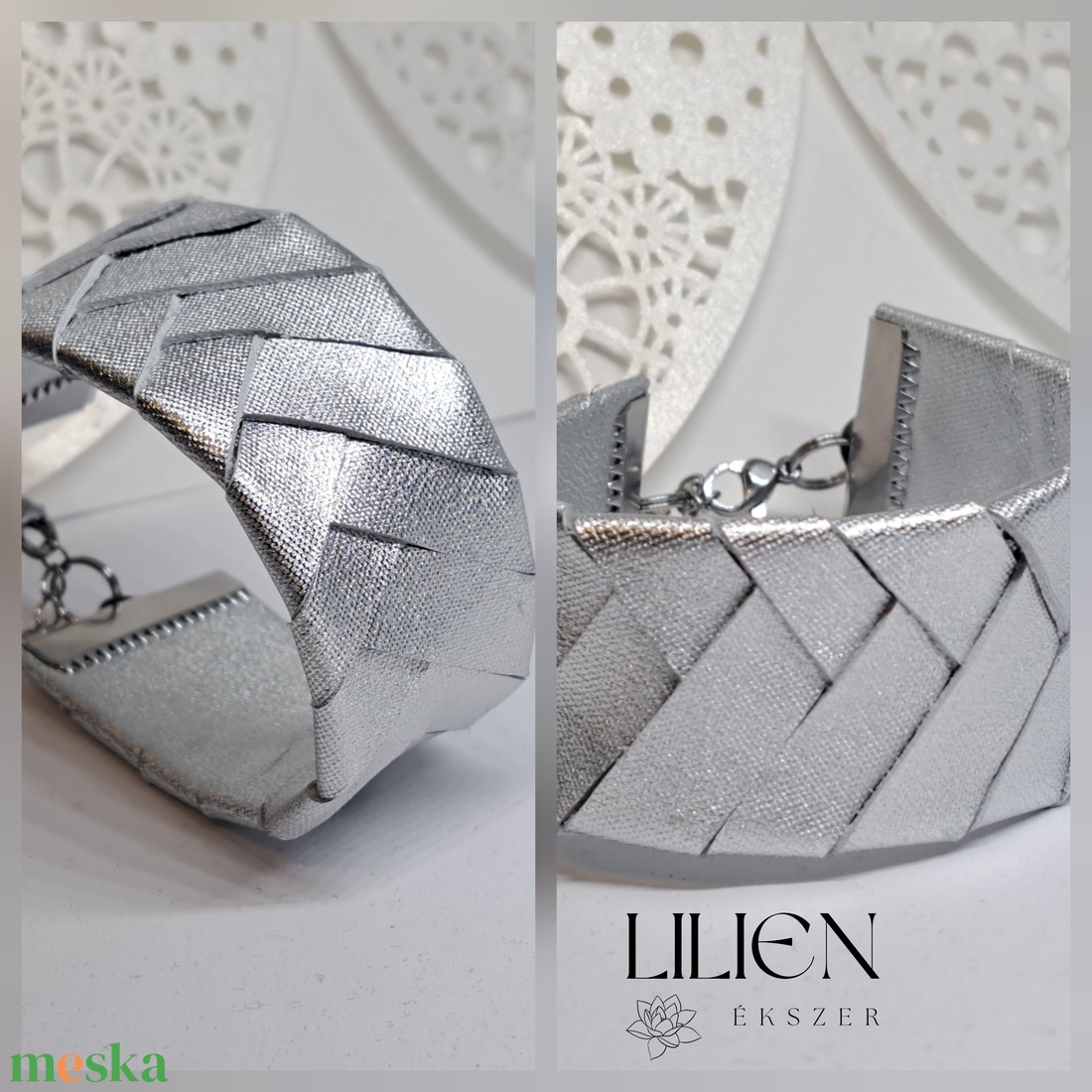 HOLDFÉNY FONAT  bőr karkötő - ékszer - karkötő - fonott karkötő - Meska.hu