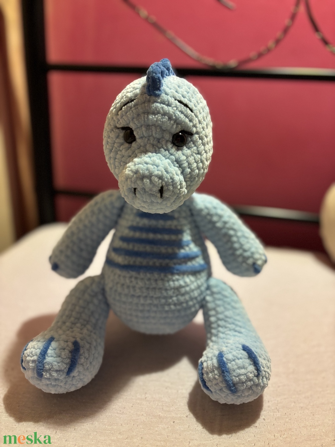 Horgolt dínó - játék & sport - plüssállat & játékfigura - plüss dínók - Meska.hu