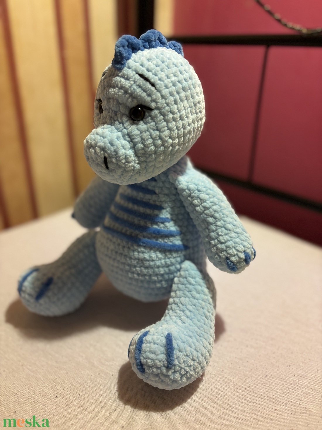 Horgolt dínó - játék & sport - plüssállat & játékfigura - plüss dínók - Meska.hu