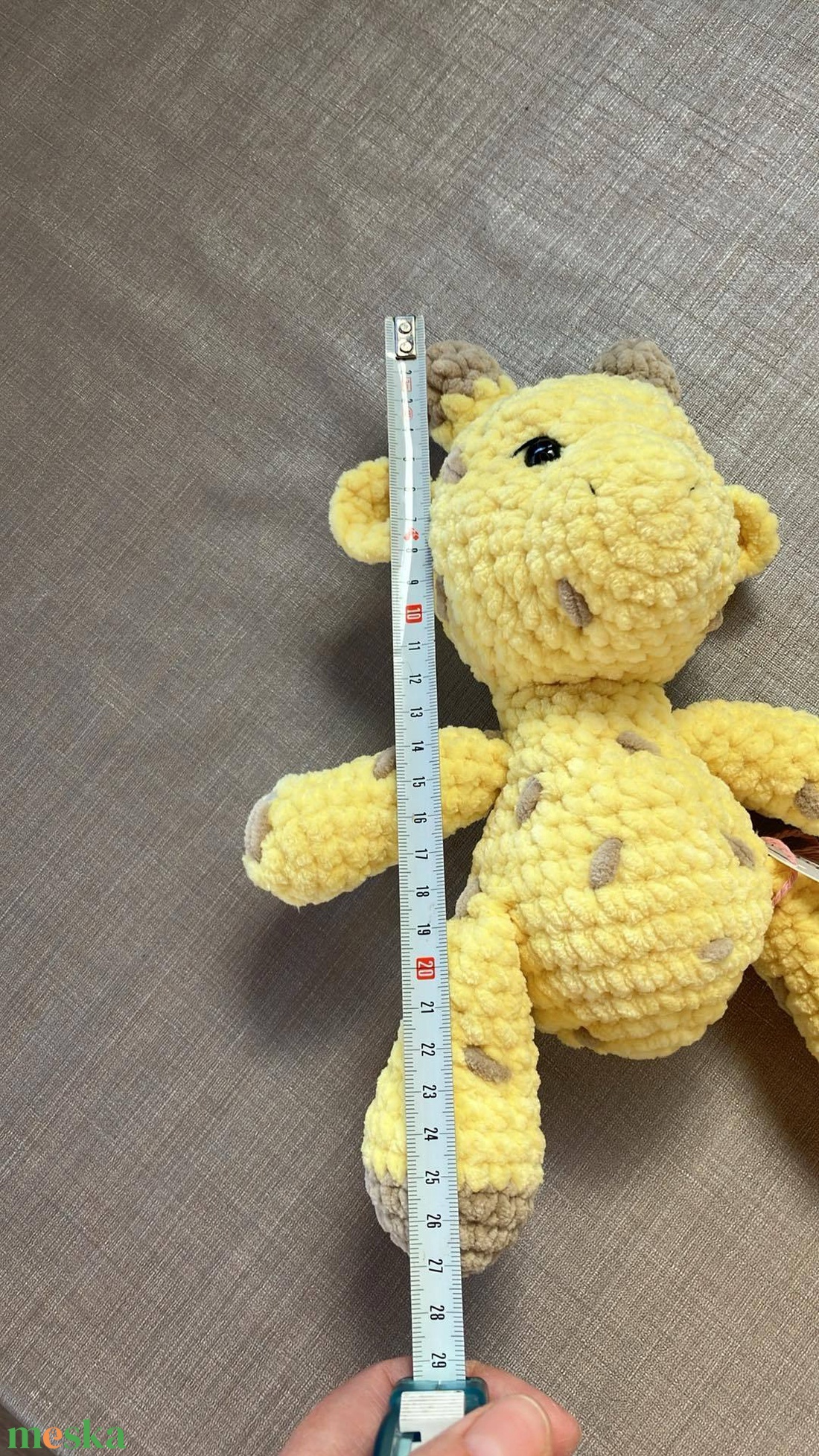 Horgolt zsiráf - játék & sport - plüssállat & játékfigura - zsiráf - Meska.hu