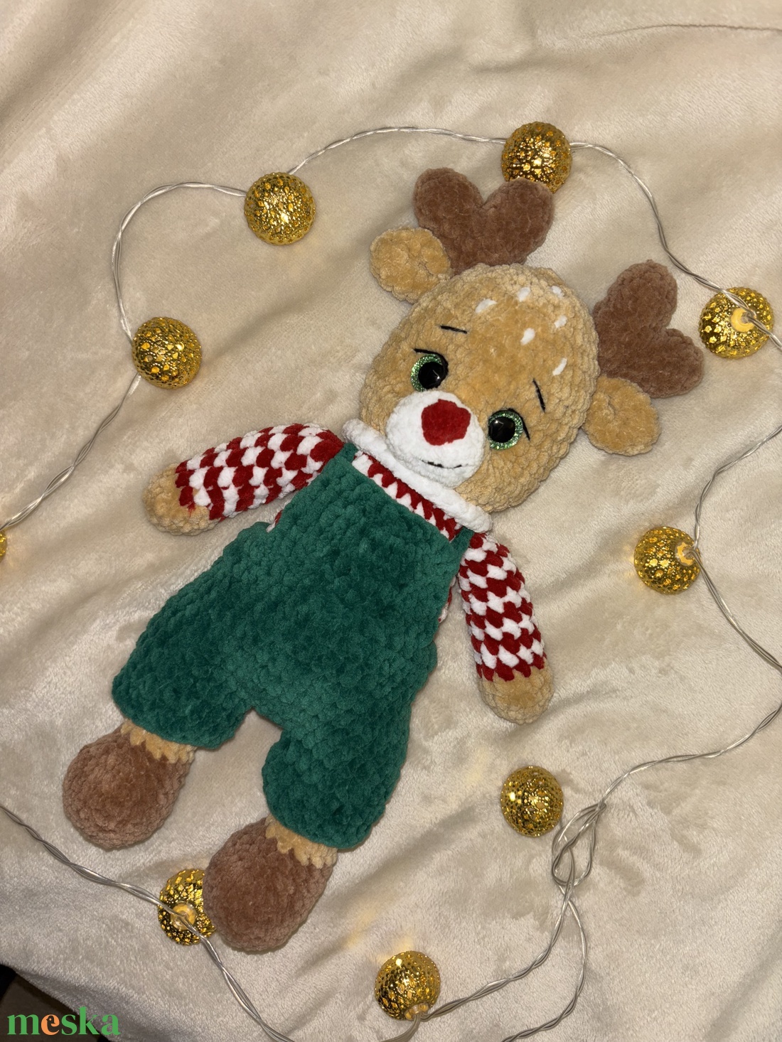 Horgolt szarvas - játék & sport - plüssállat & játékfigura - más figura - Meska.hu