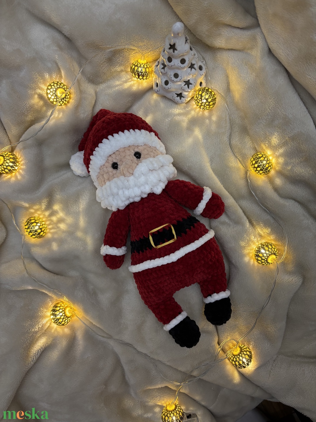 Horgolt mikulás - játék & sport - plüssállat & játékfigura - más figura - Meska.hu