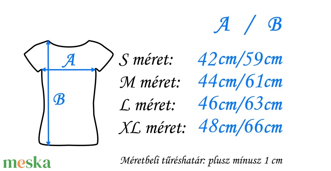 Hímzett kék madárkás matyó póló - ruha & divat - női ruha - póló, felső - Meska.hu