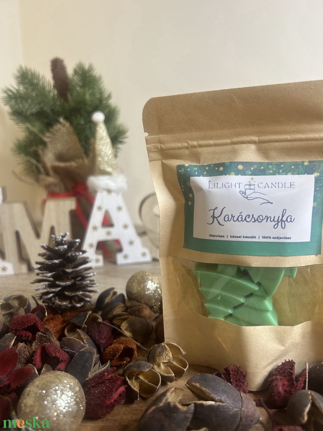 Karácsonyfa illatú illatviasz - otthon & életmód - gyertya, illat, aroma - illatviasz - Meska.hu
