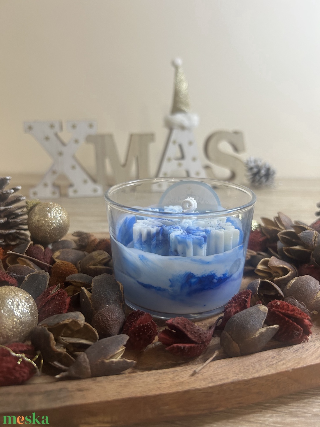 Csendes éj gyertya - esküvő - dekoráció - gyertya & gyertyatartó - Meska.hu