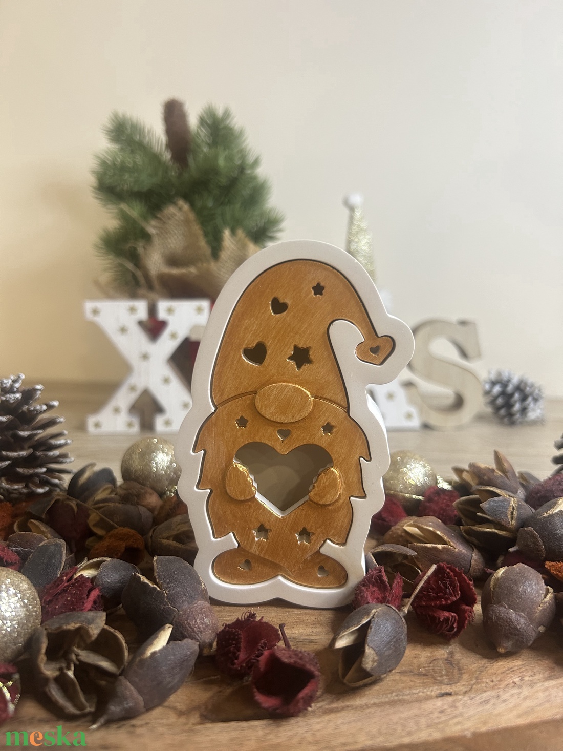 Manó alakú kerámia dísz - kellékek & szerszámok - díszíthető tárgyak - kerámia - Meska.hu