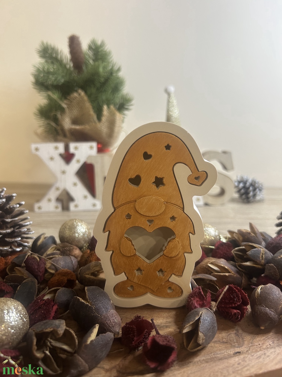 Manó alakú kerámia dísz - kellékek & szerszámok - díszíthető tárgyak - kerámia - Meska.hu