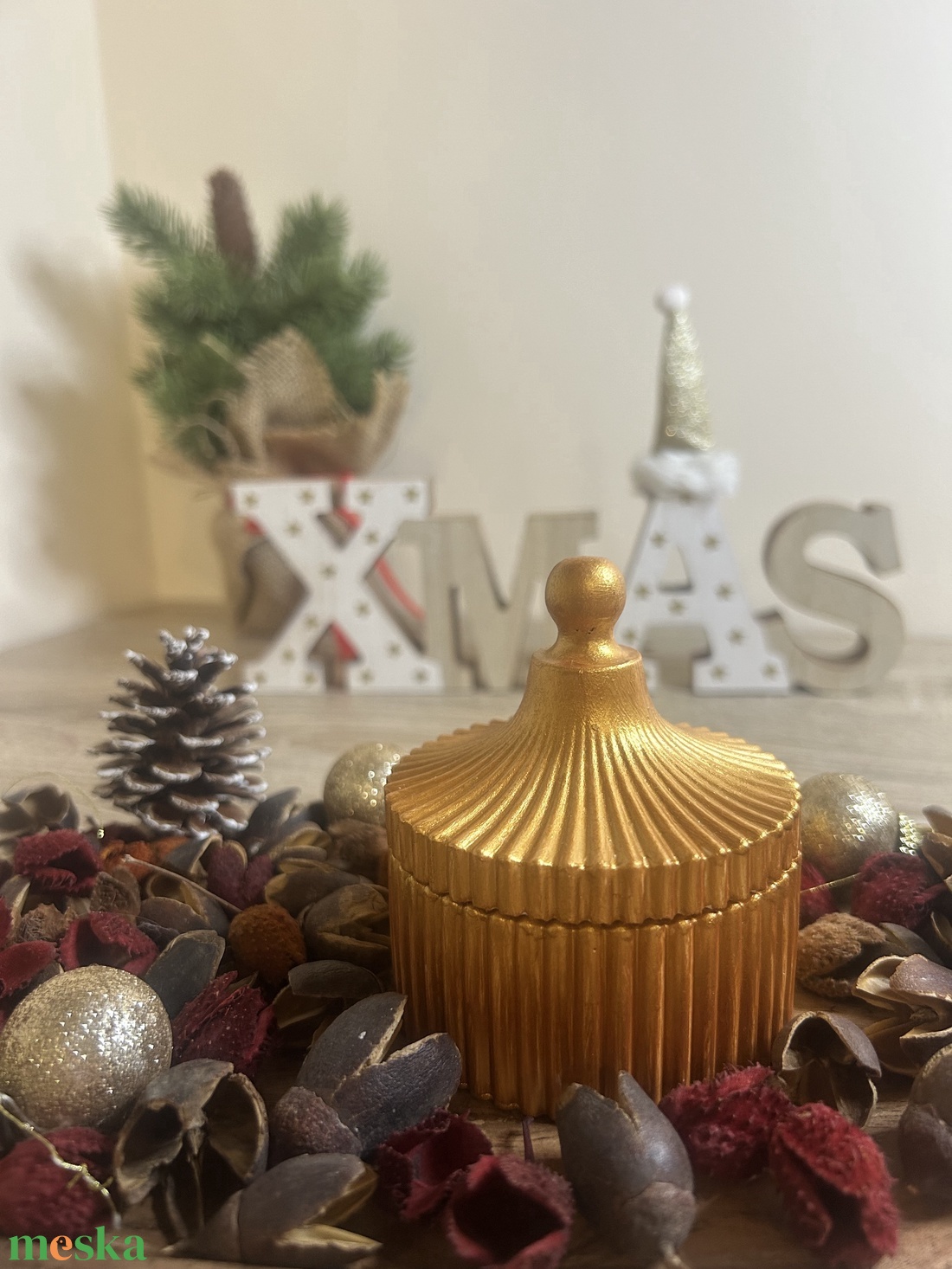 Díszgyertya - kellékek & szerszámok - díszíthető tárgyak - kerámia - Meska.hu