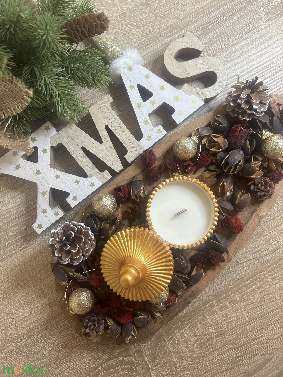 Díszgyertya - kellékek & szerszámok - díszíthető tárgyak - kerámia - Meska.hu