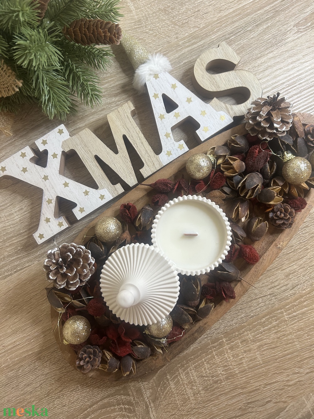 Díszgyertya - kellékek & szerszámok - díszíthető tárgyak - kerámia - Meska.hu