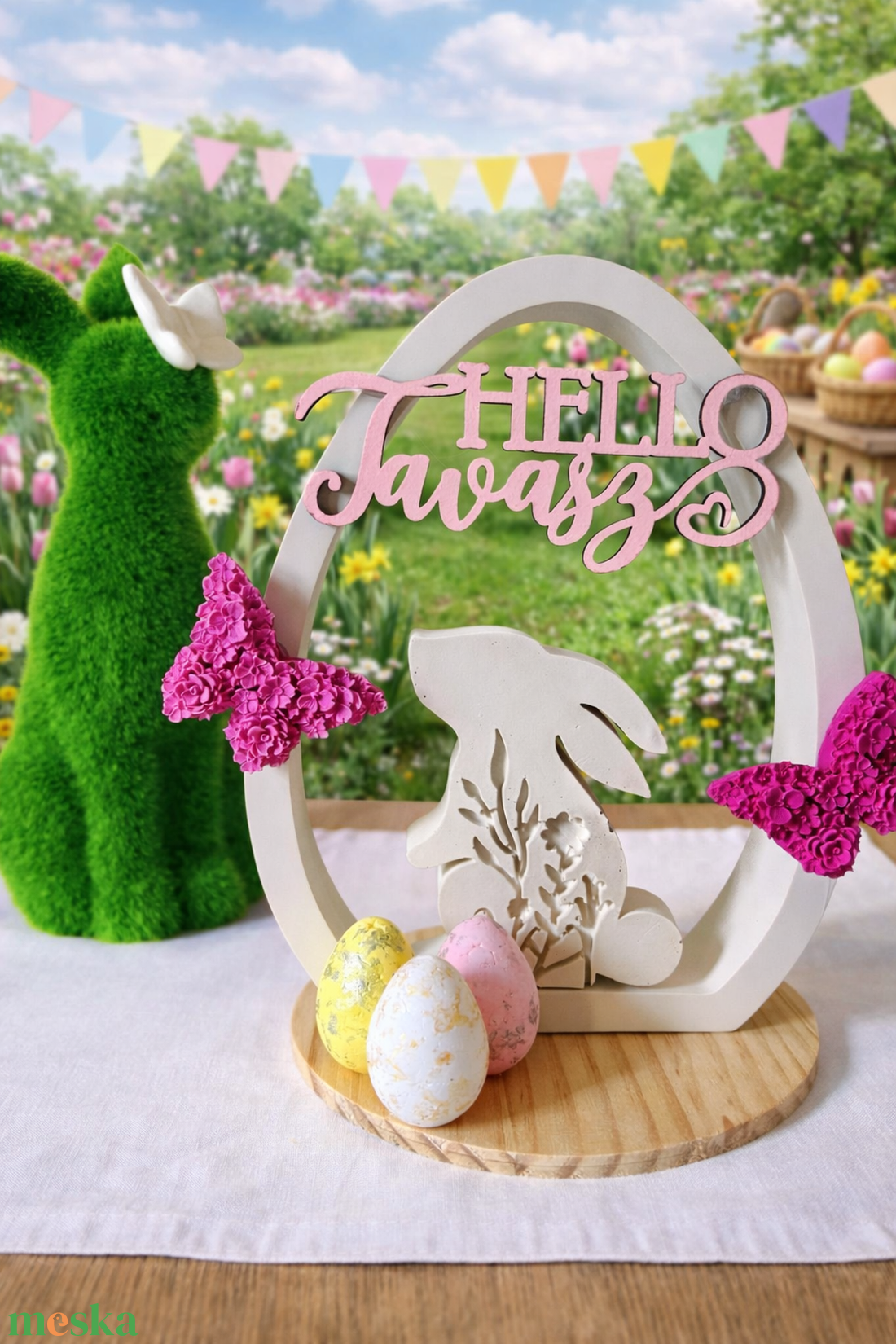 Húsvéti asztali dekoráció - kellékek & szerszámok - díszíthető tárgyak - kerámia - Meska.hu