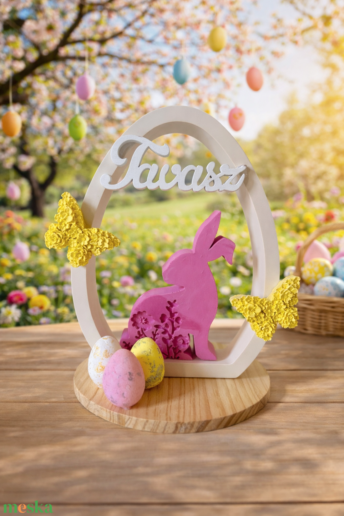 Húsvéti asztali dekoráció - kellékek & szerszámok - díszíthető tárgyak - kerámia - Meska.hu