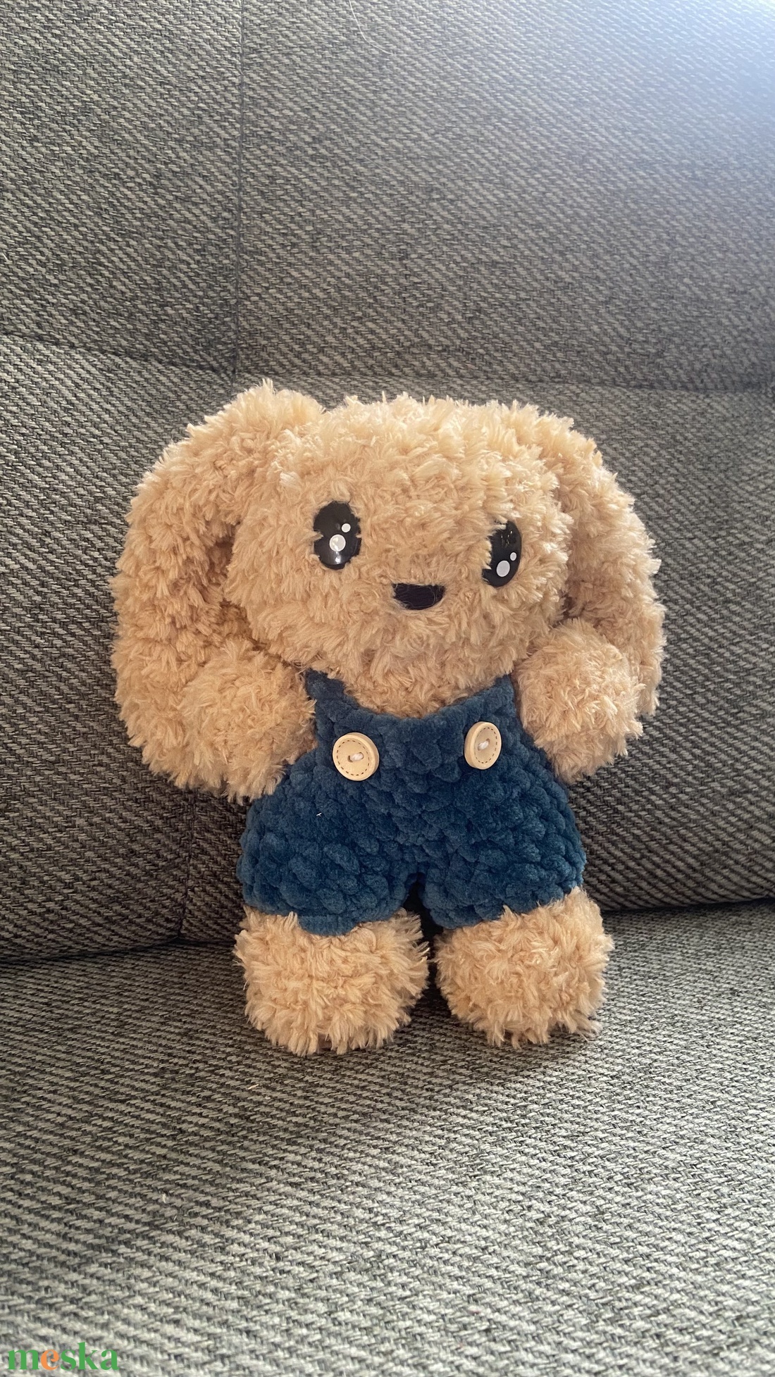 Plüss nyuszi - játék & sport - plüssállat & játékfigura - nyuszi - Meska.hu