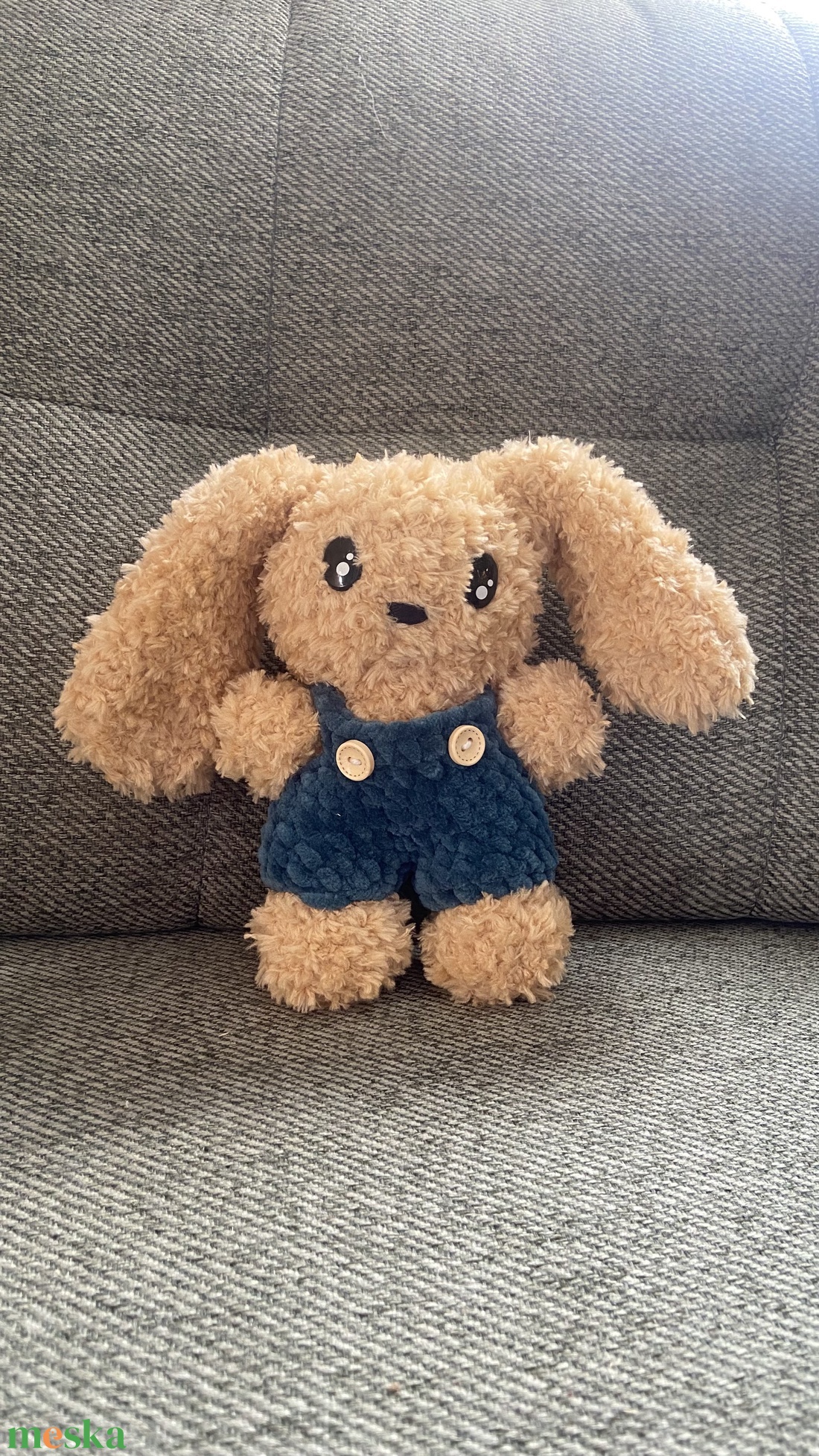 Plüss nyuszi - játék & sport - plüssállat & játékfigura - nyuszi - Meska.hu