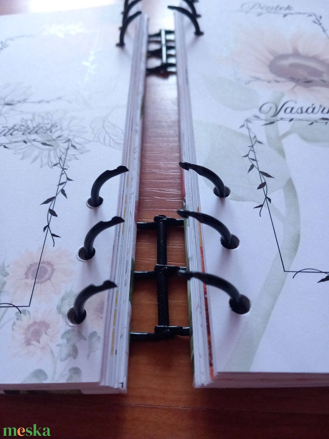 Hétszínvirág határidőnapló  - otthon & életmód - papír, írószer - jegyzetfüzet & napló - Meska.hu