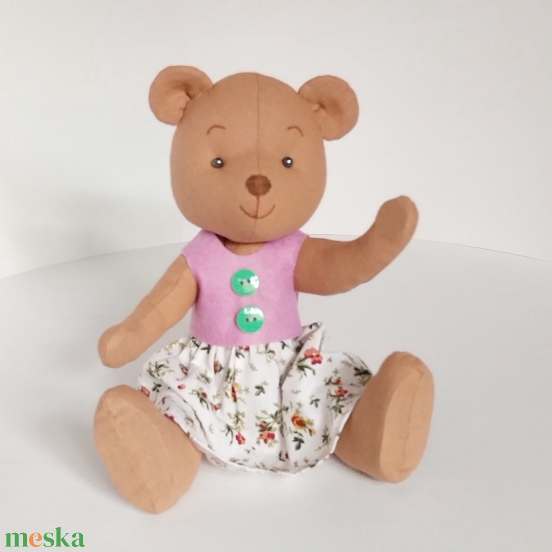 Textil mackó - játék & sport - plüssállat & játékfigura - maci - Meska.hu