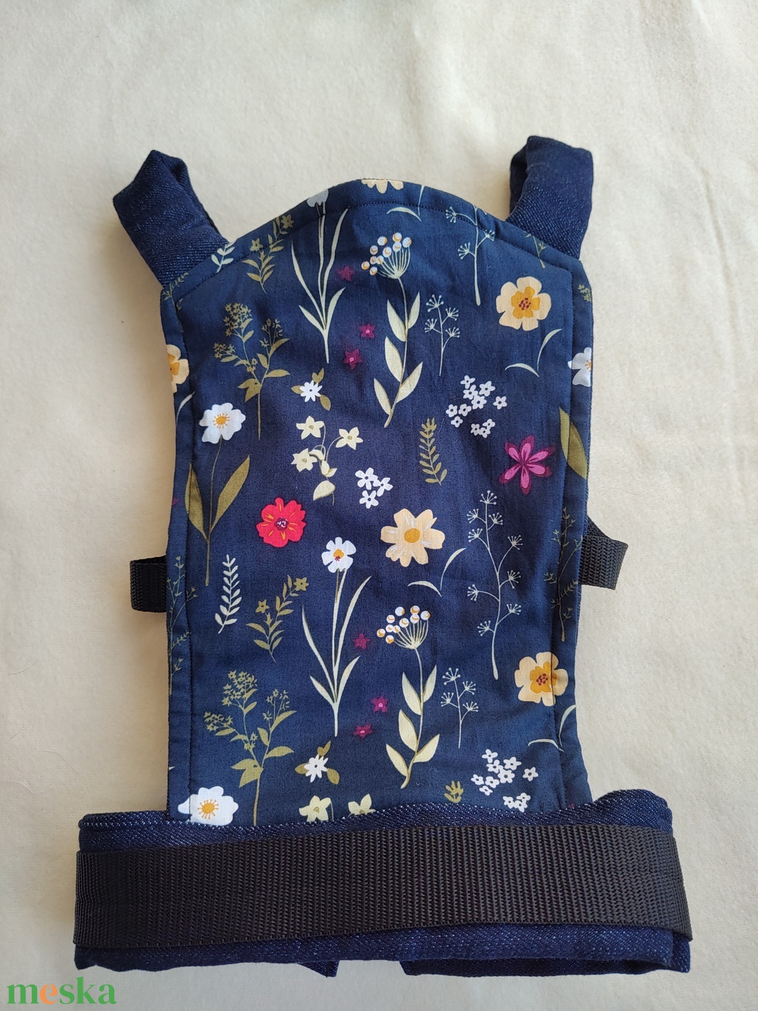 Játék csatos hordozó - LIMITÁLT KIADÁS virágos - játék & sport - baba & babaház - játékbaba, babakellék - Meska.hu