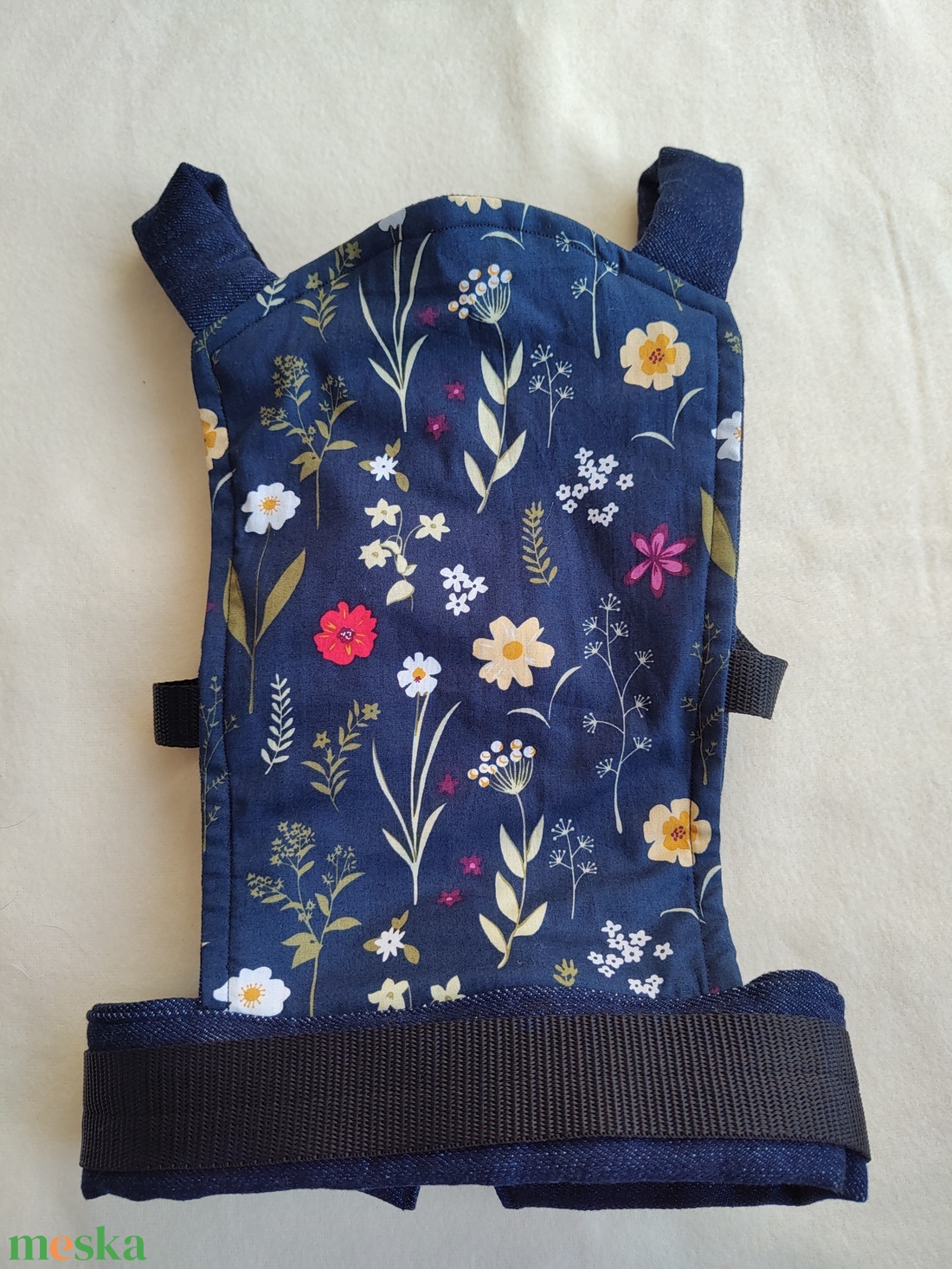 Játék csatos hordozó - LIMITÁLT KIADÁS virágos - játék & sport - baba & babaház - játékbaba, babakellék - Meska.hu