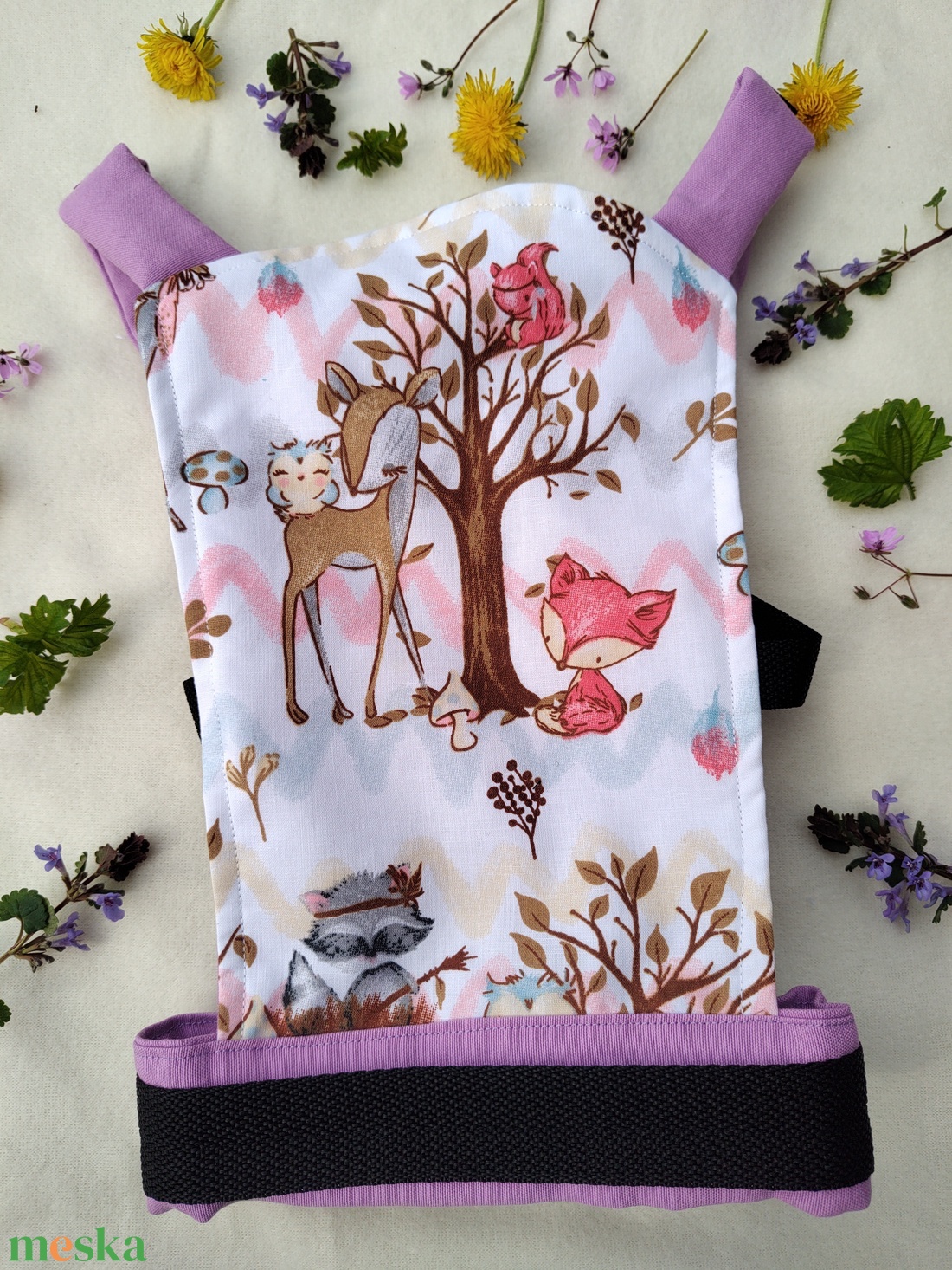 Játék csatos hordozó - LIMITÁLT KIADÁS - játék & sport - baba & babaház - játékbaba, babakellék - Meska.hu