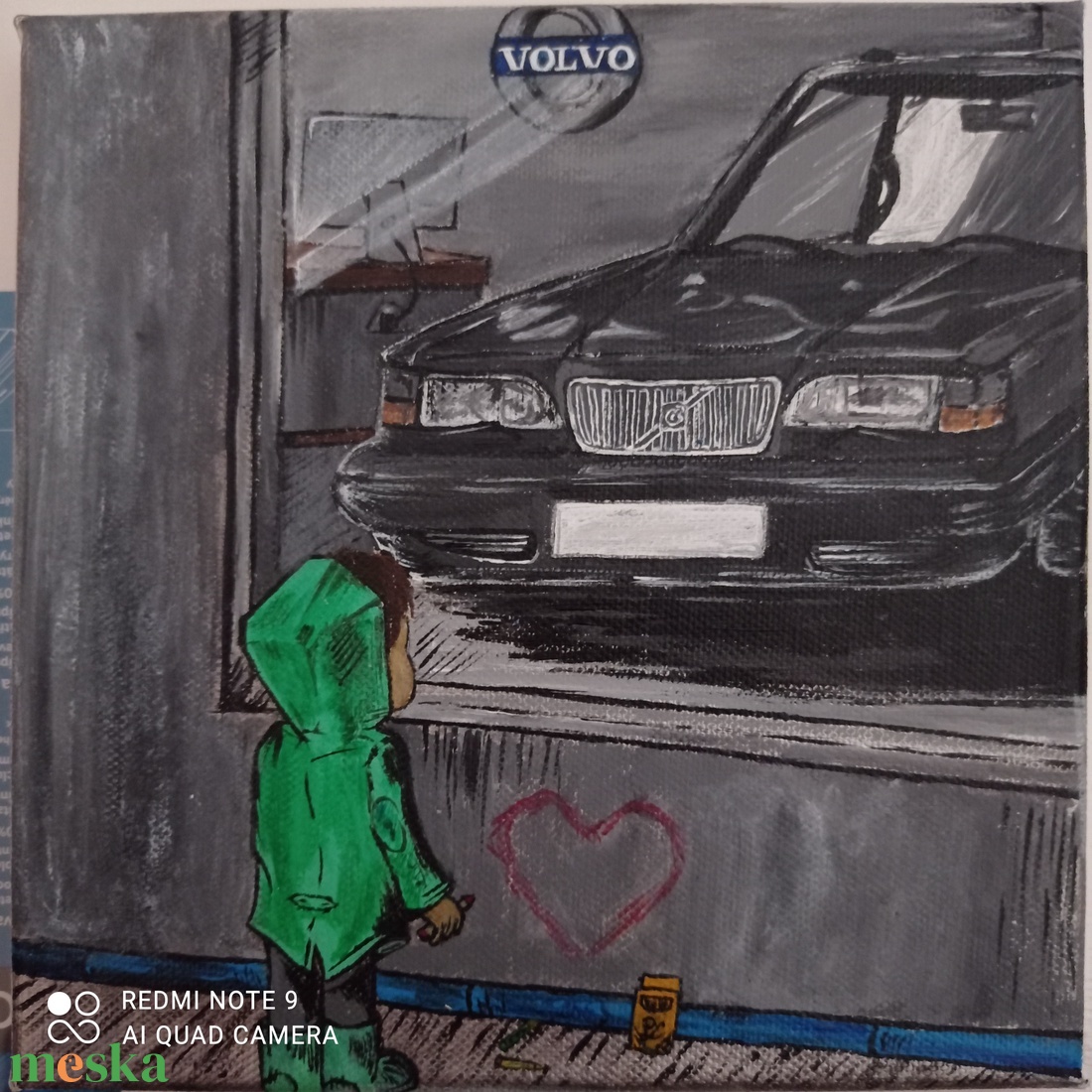 Álmodozó kisfiú - művészet - festmény - festmény vegyes technika - Meska.hu Álmodozó kisfiú - művészet - festmény - festmény vegyes technika - Meska.hu