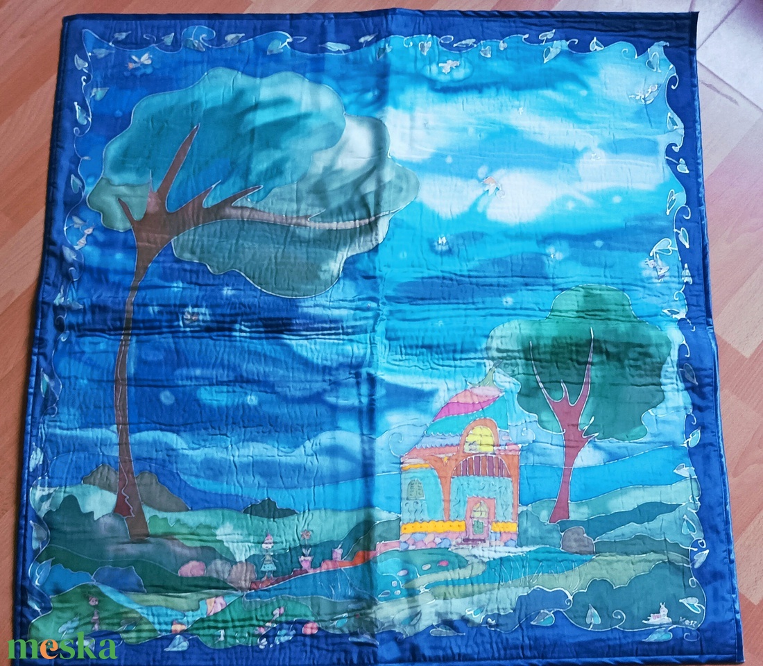 Hernyóselyem ágytakaró 87 x 87 cm - otthon & életmód - lakástextil - ágytakaró - Meska.hu Hernyóselyem ágytakaró 87 x 87 cm - otthon & életmód - lakástextil - ágytakaró - Meska.hu