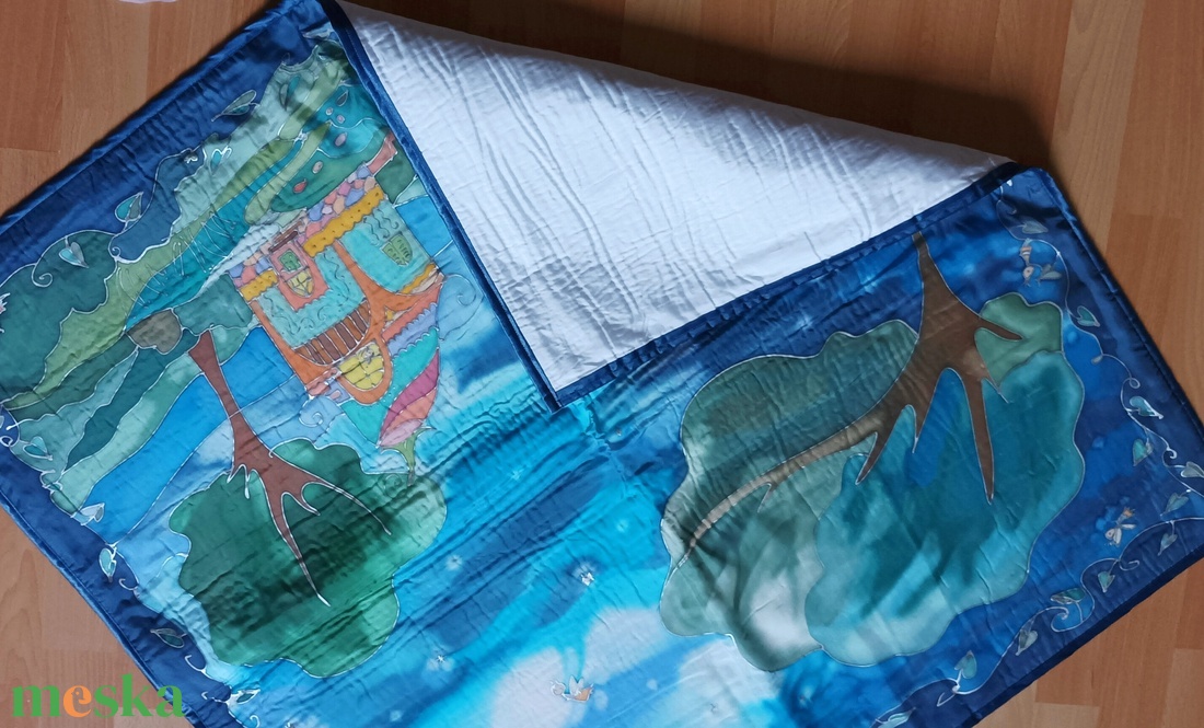 Hernyóselyem ágytakaró 87 x 87 cm - otthon & életmód - lakástextil - ágytakaró - Meska.hu Hernyóselyem ágytakaró 87 x 87 cm - otthon & életmód - lakástextil - ágytakaró - Meska.hu