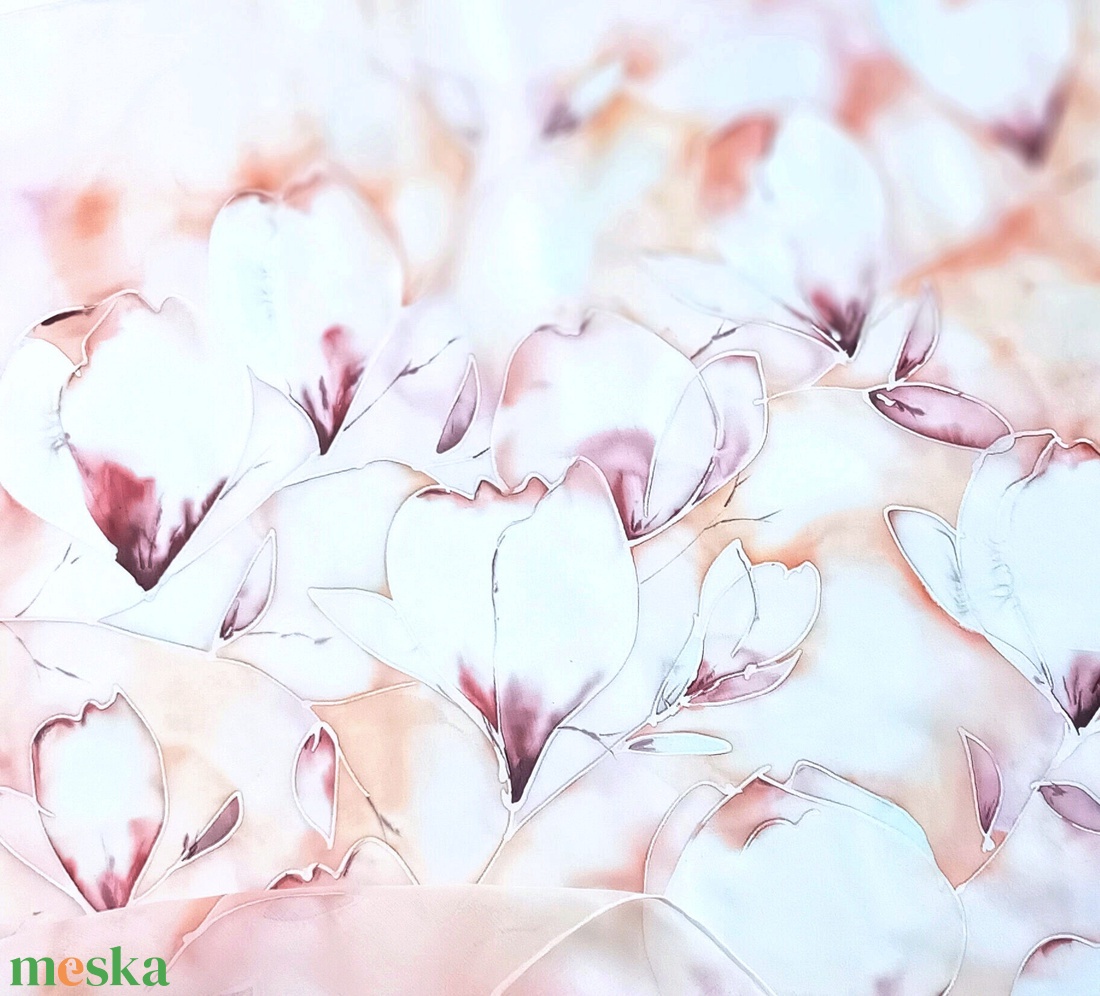 Tulipánfa nyílás tiszta selyem kendő - ruha & divat - sál, sapka, kendő - sál - Meska.hu Tulipánfa nyílás tiszta selyem kendő - ruha & divat - sál, sapka, kendő - sál - Meska.hu
